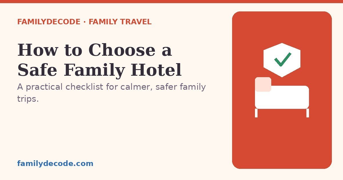How to Choose a Safe Family Hotel