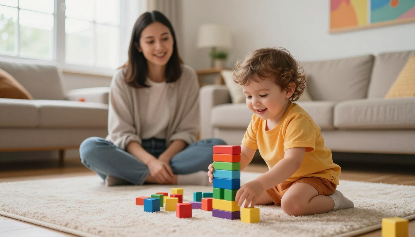 A parent reviewing what helps their toddler listen