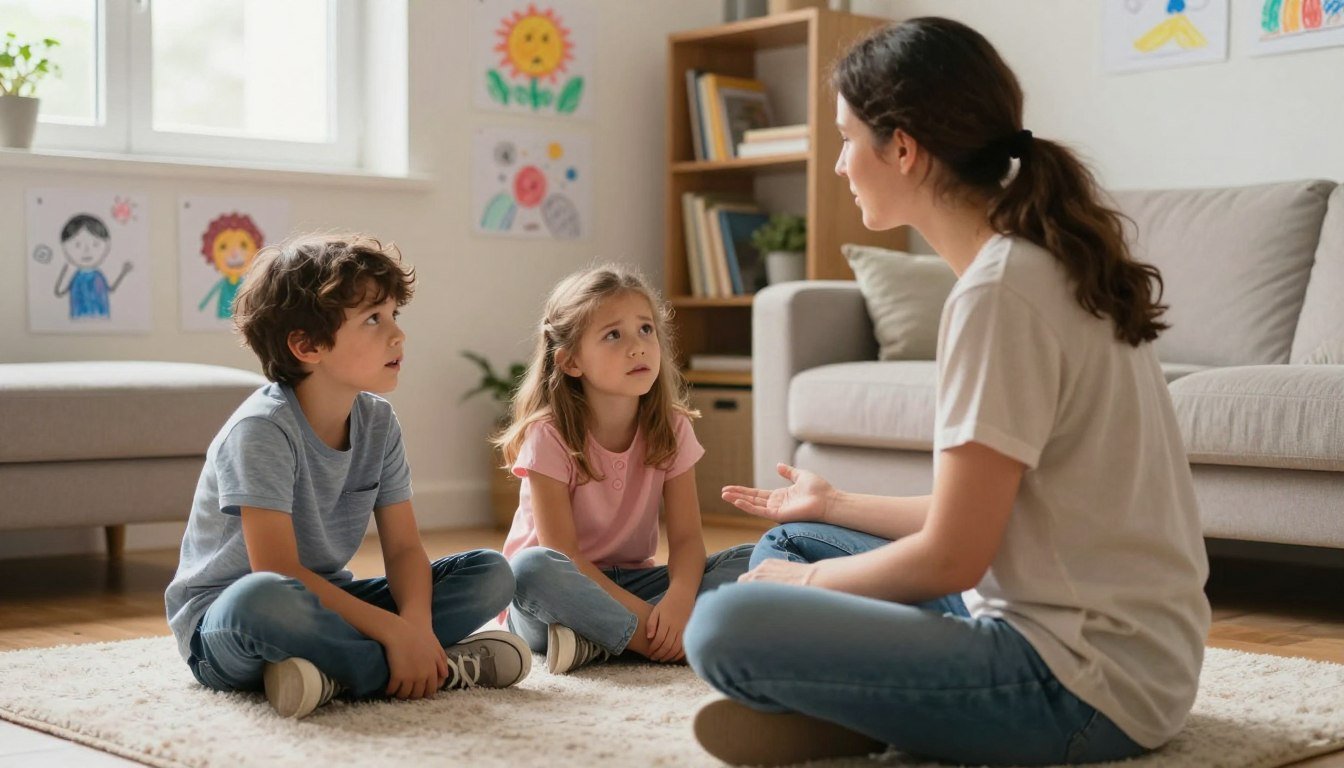 A parent hearing both children's side of a conflict