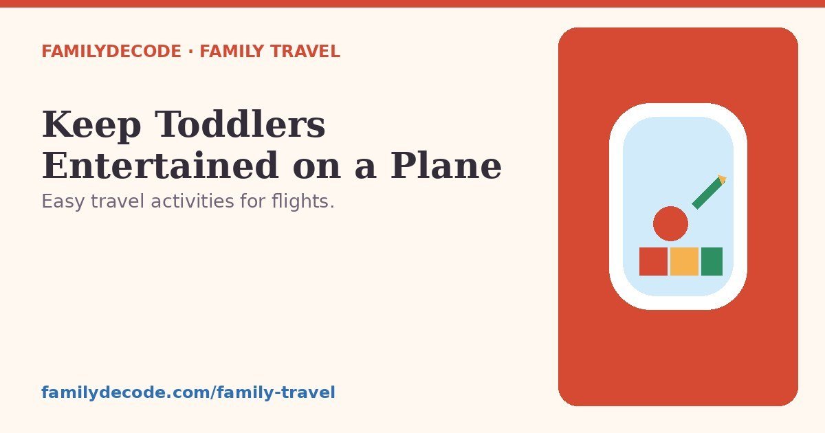 How to keep toddlers entertained on a plane