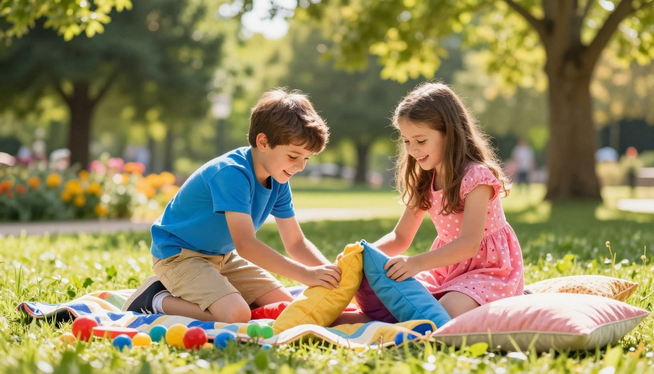 A parent giving a toddler warm one-on-one attention