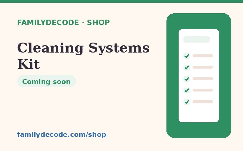 Cleaning Systems Kit — FamilyDecode printable
