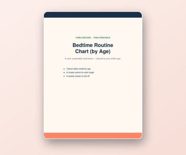 Bedtime Routine Chart preview