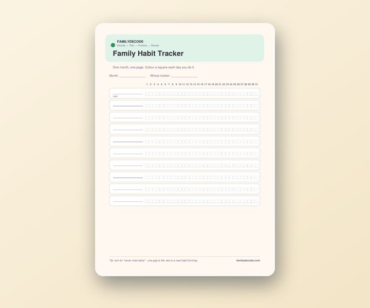 Family Habit Tracker preview
