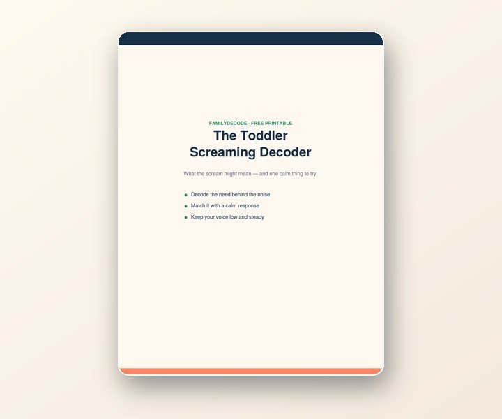 Toddler Screaming Decoder preview