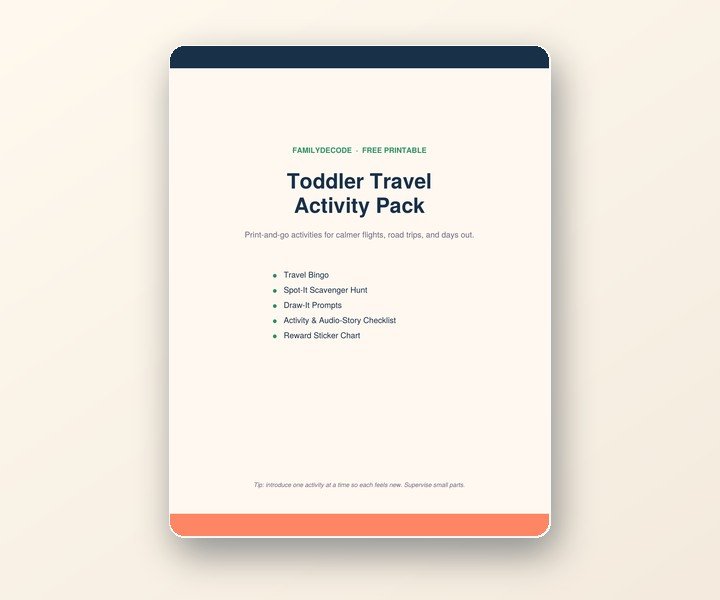 Toddler Travel Activity Pack preview